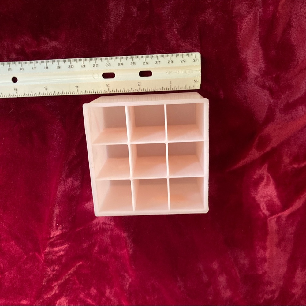 Plastic lipstick storage organizer.